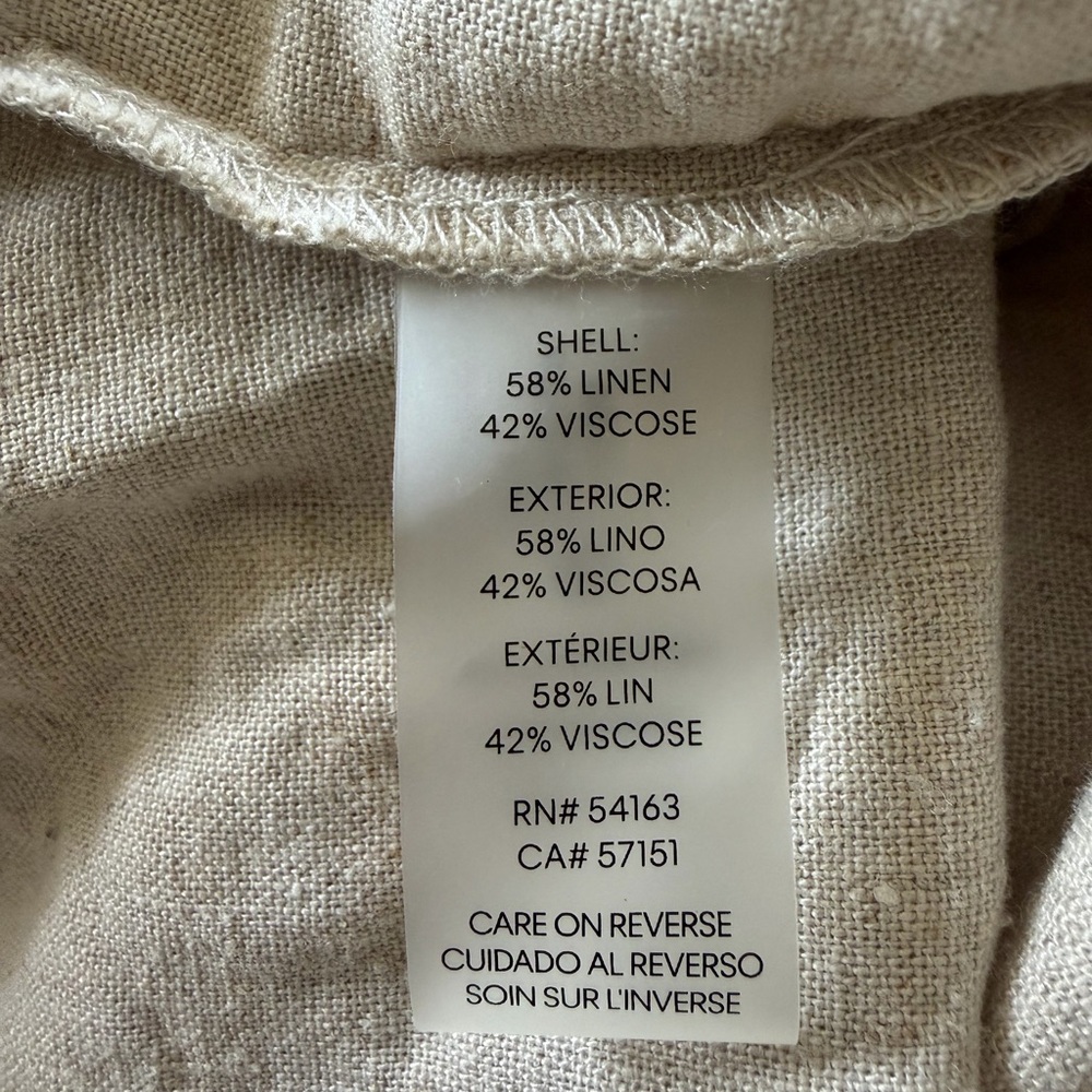 Calvin Klein Beige Button-Front Shirt Dress - Picture 5 of 5